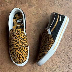 Nike Animal Print Slip-On Shoes